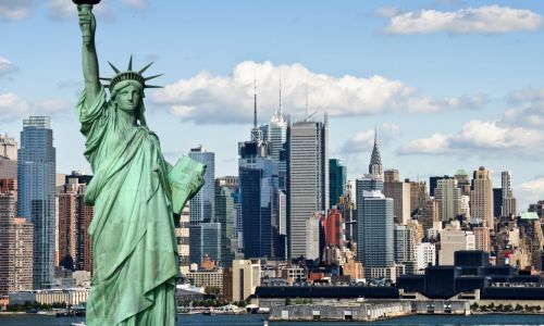 Aulas particulares de inglês na casa de um professor nos EUA Cursos particulares de inglês nos EUA - Vista de Manhattan